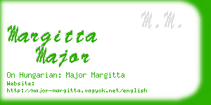 margitta major business card